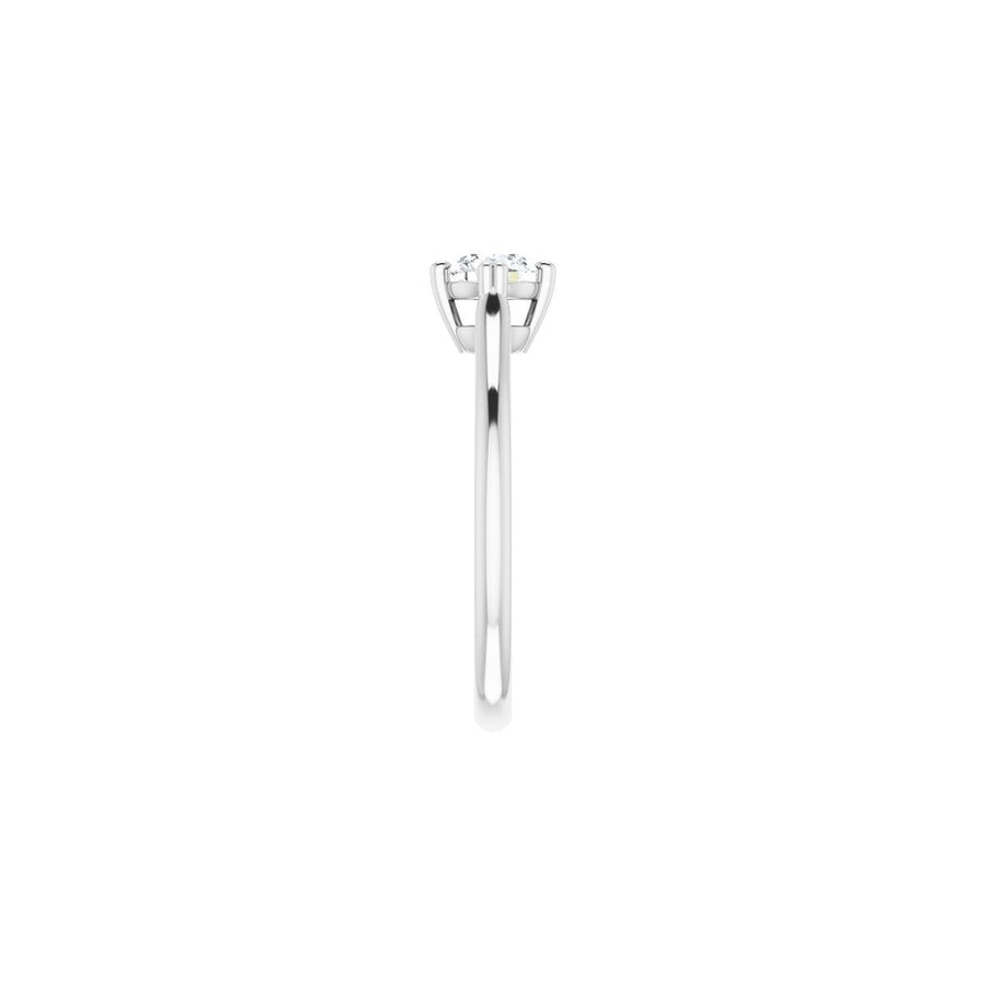 Round Double Claw-Prong Solitaire Engagement Ring Mounting - gallery - Series 126031