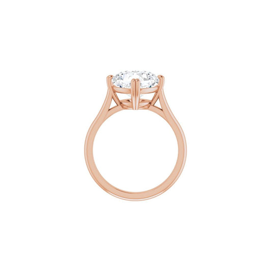 Cushion Double Claw-Prong Solitaire Engagement Ring Mounting - gallery - Series 126031