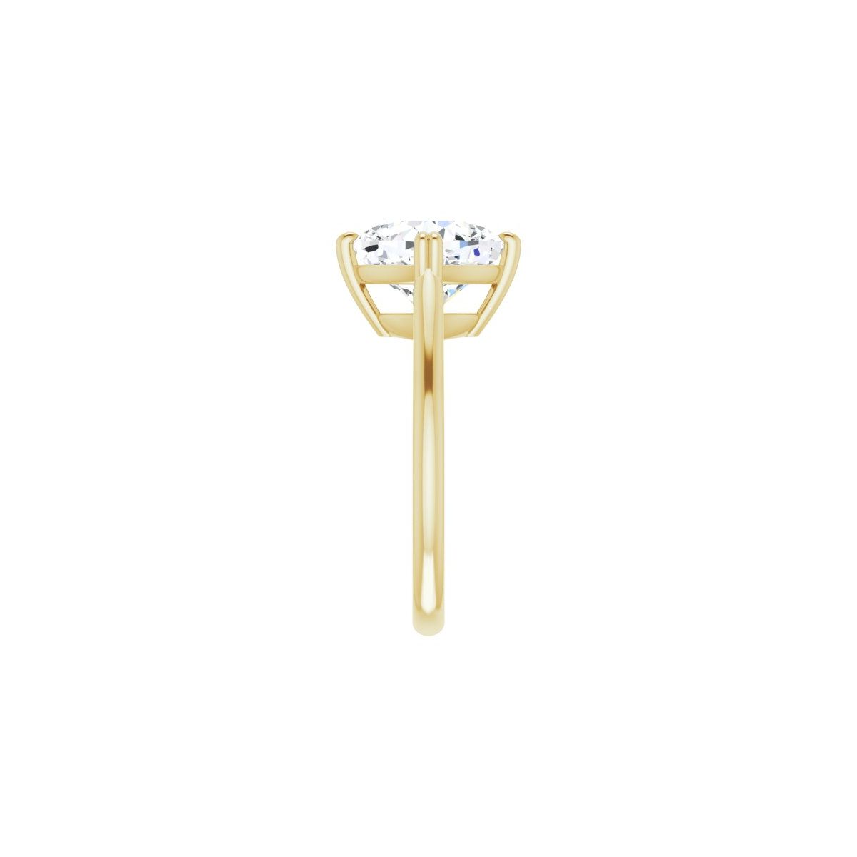Cushion Double Claw-Prong Solitaire Engagement Ring Mounting - gallery - Series 126031