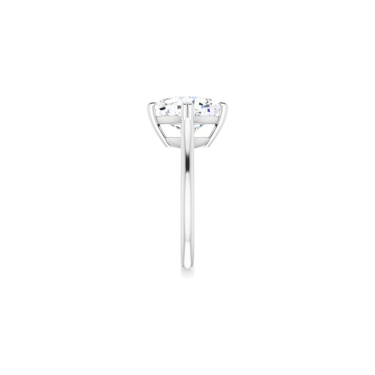 Cushion Double Claw-Prong Solitaire Engagement Ring Mounting - gallery - Series 126031