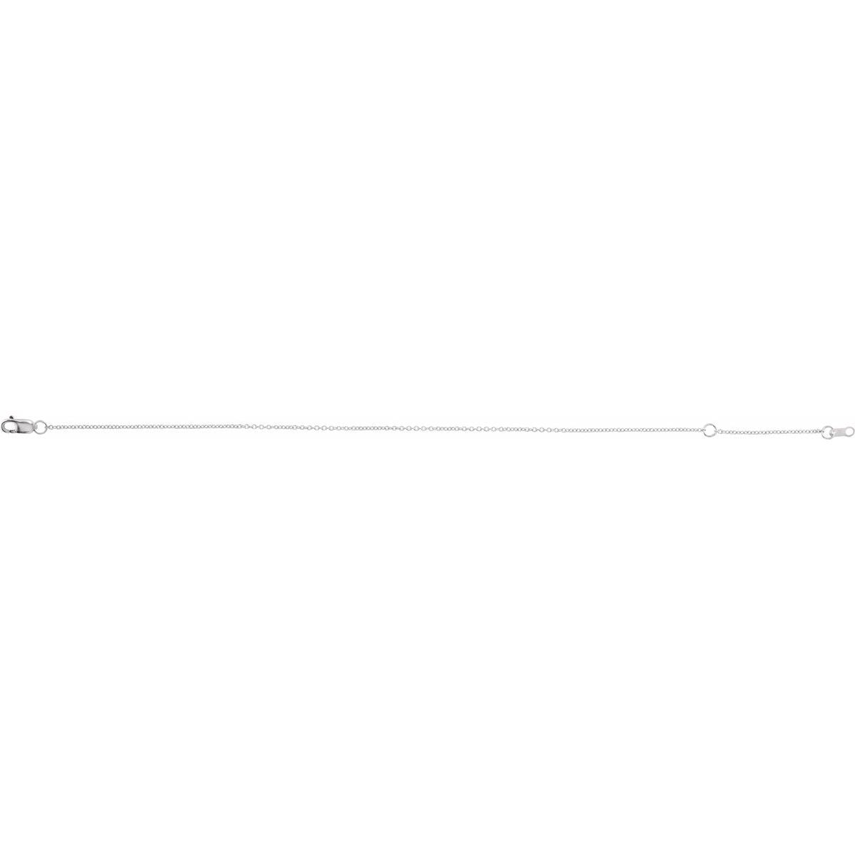 1 mm Cable Chain Bracelet (1 Mm / 6 1/2-7 1/2 In) - gallery - Series CH1015