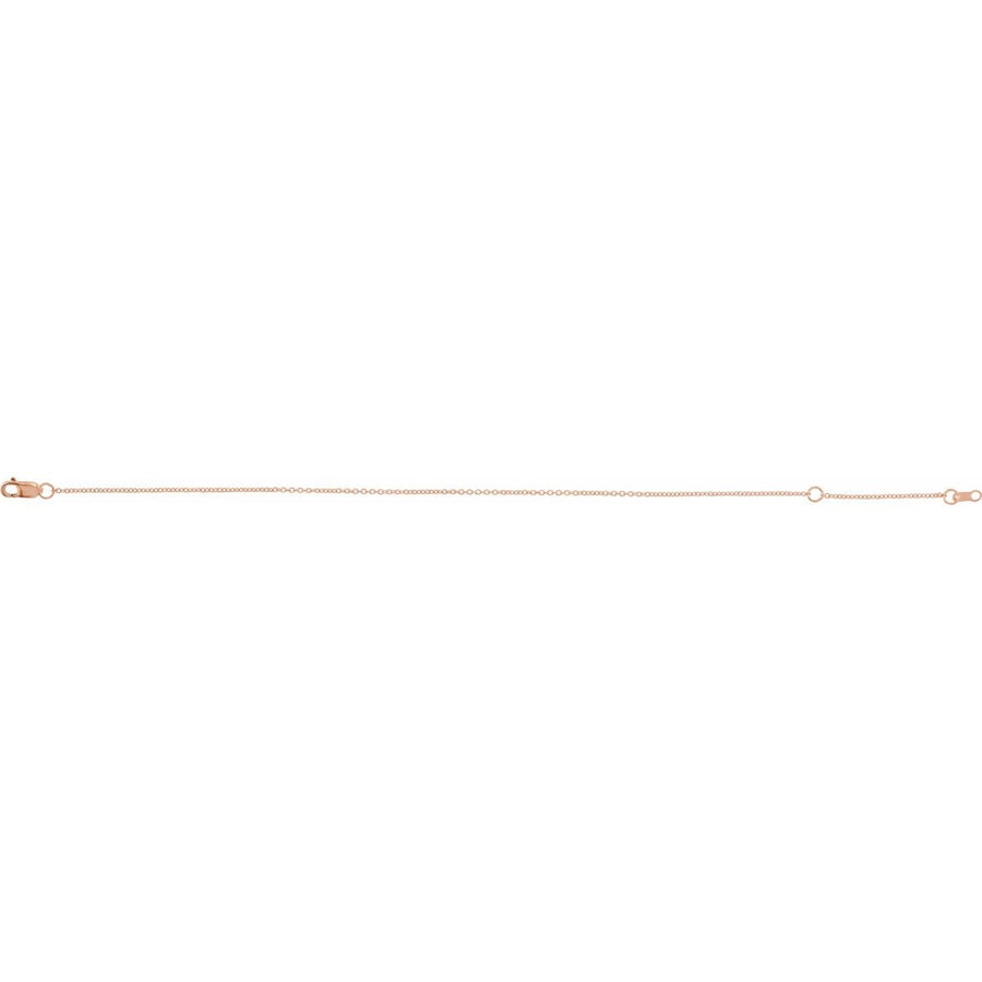 1 mm Cable Chain Bracelet (1 Mm / 6 1/2-7 1/2 In) - gallery - Series CH1015