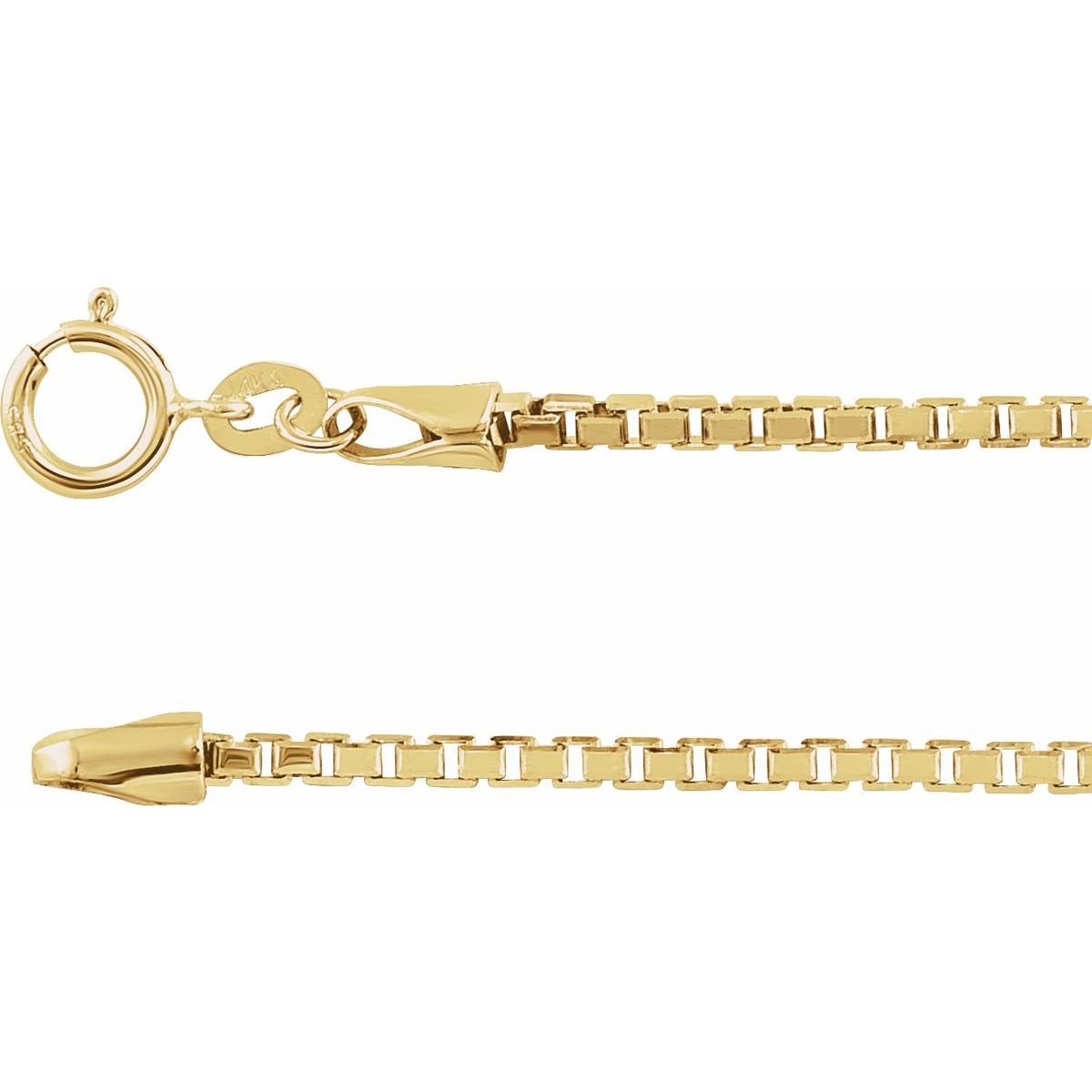 1.75 mm Diamond-Cut Box Chain Bracelet (1.75 Mm / 7 In) - Series CH490