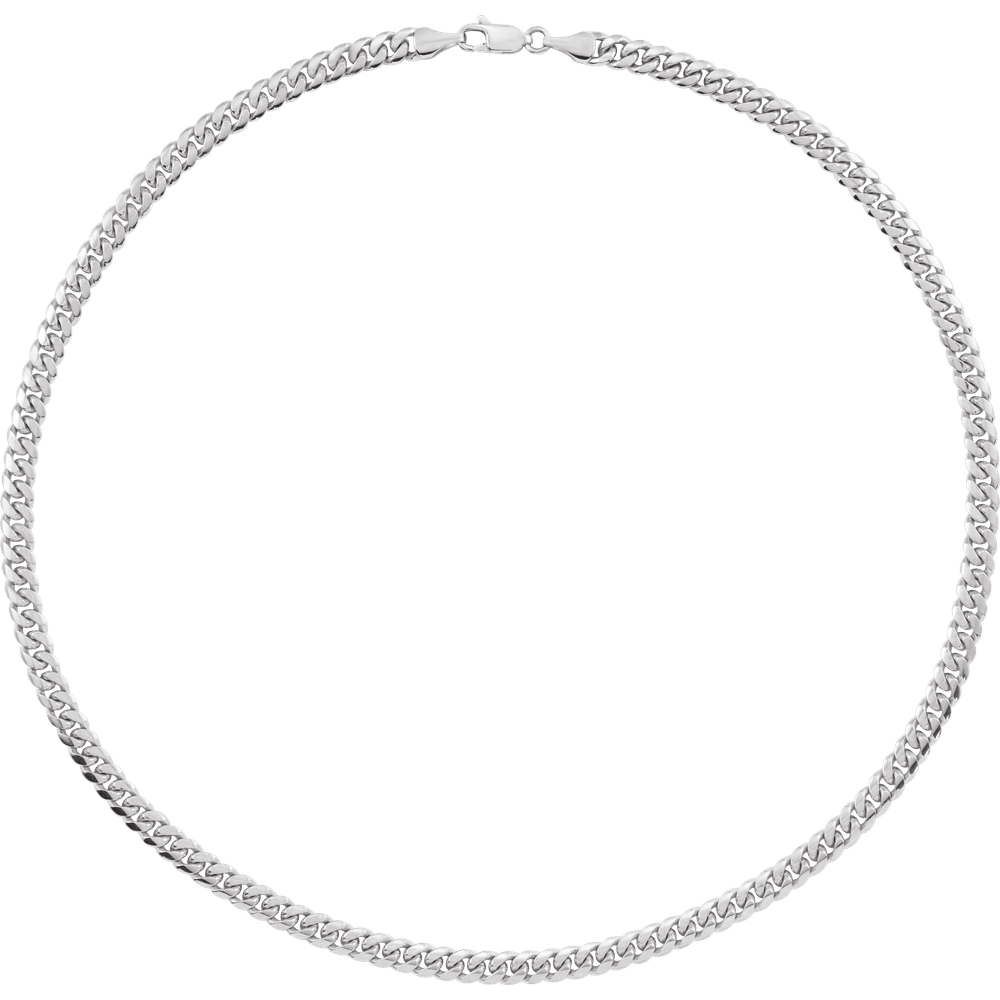 925 Sterling Silver Miami Cuban Curb Chain