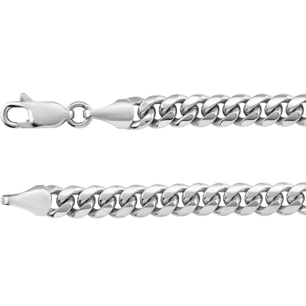 925 Sterling Silver Miami Cuban Curb Chain