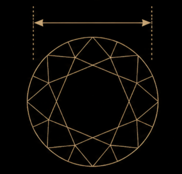 Geometric design of a circle with lines on a black background
