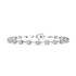 Multi Shape Lab Diamond Stationed Line Bracelet in 14K White Gold – front view