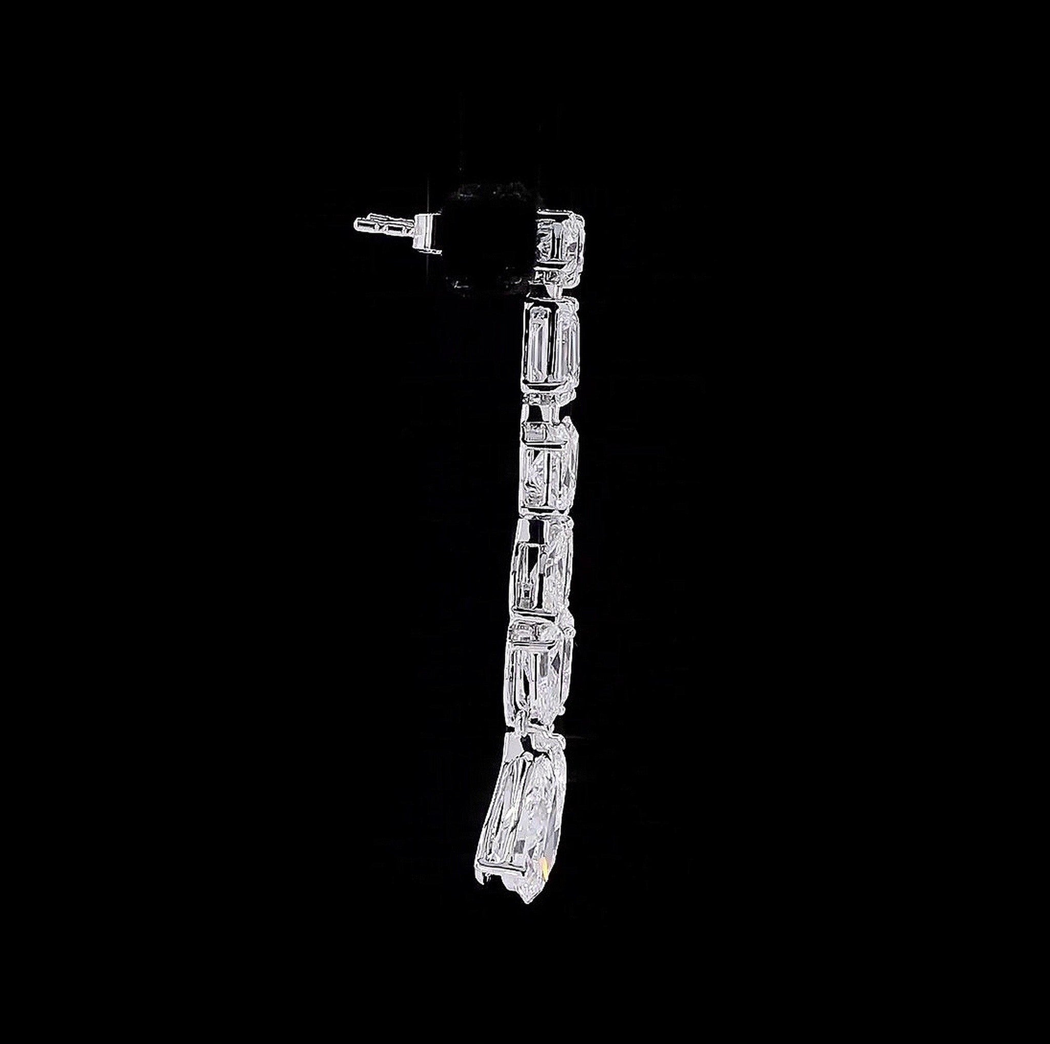 6.5CT DIAMOND MULTISHAPE LONG DANGLERS