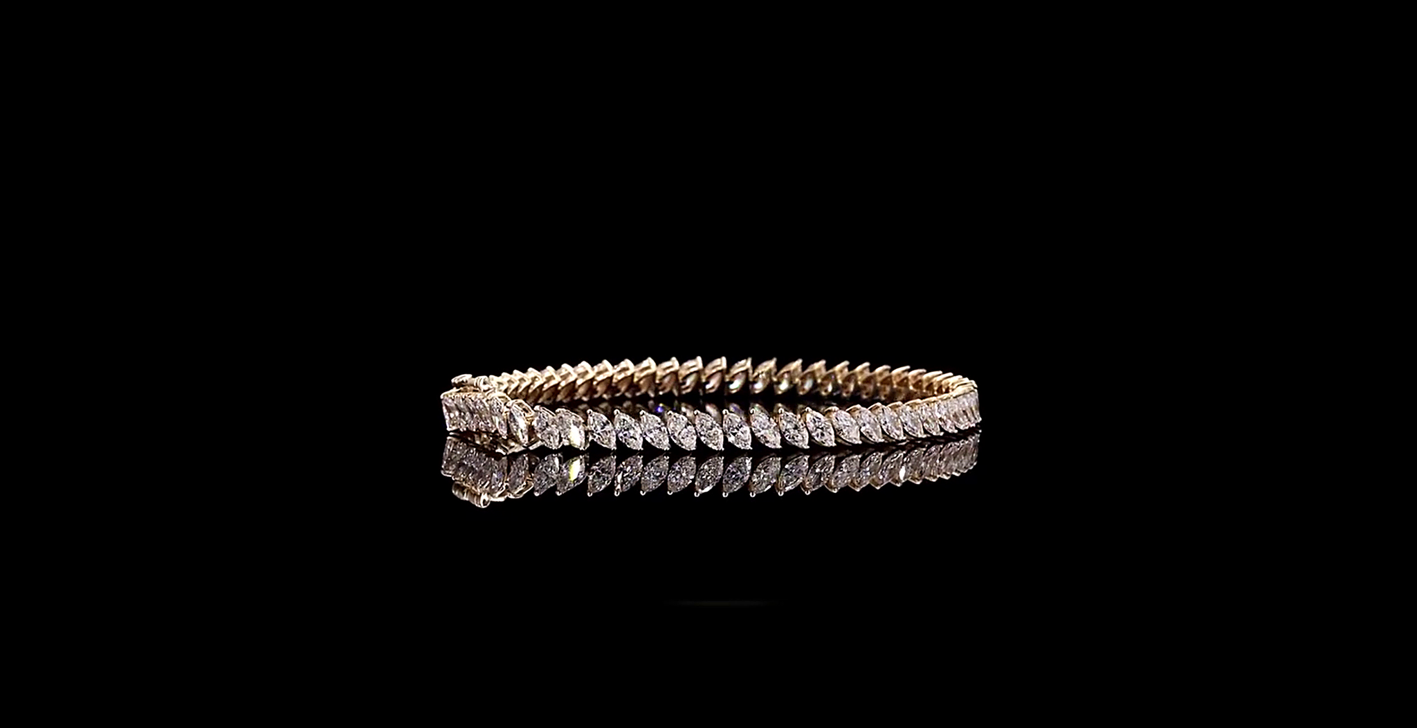Marquise Diamond Tennis Bracelet