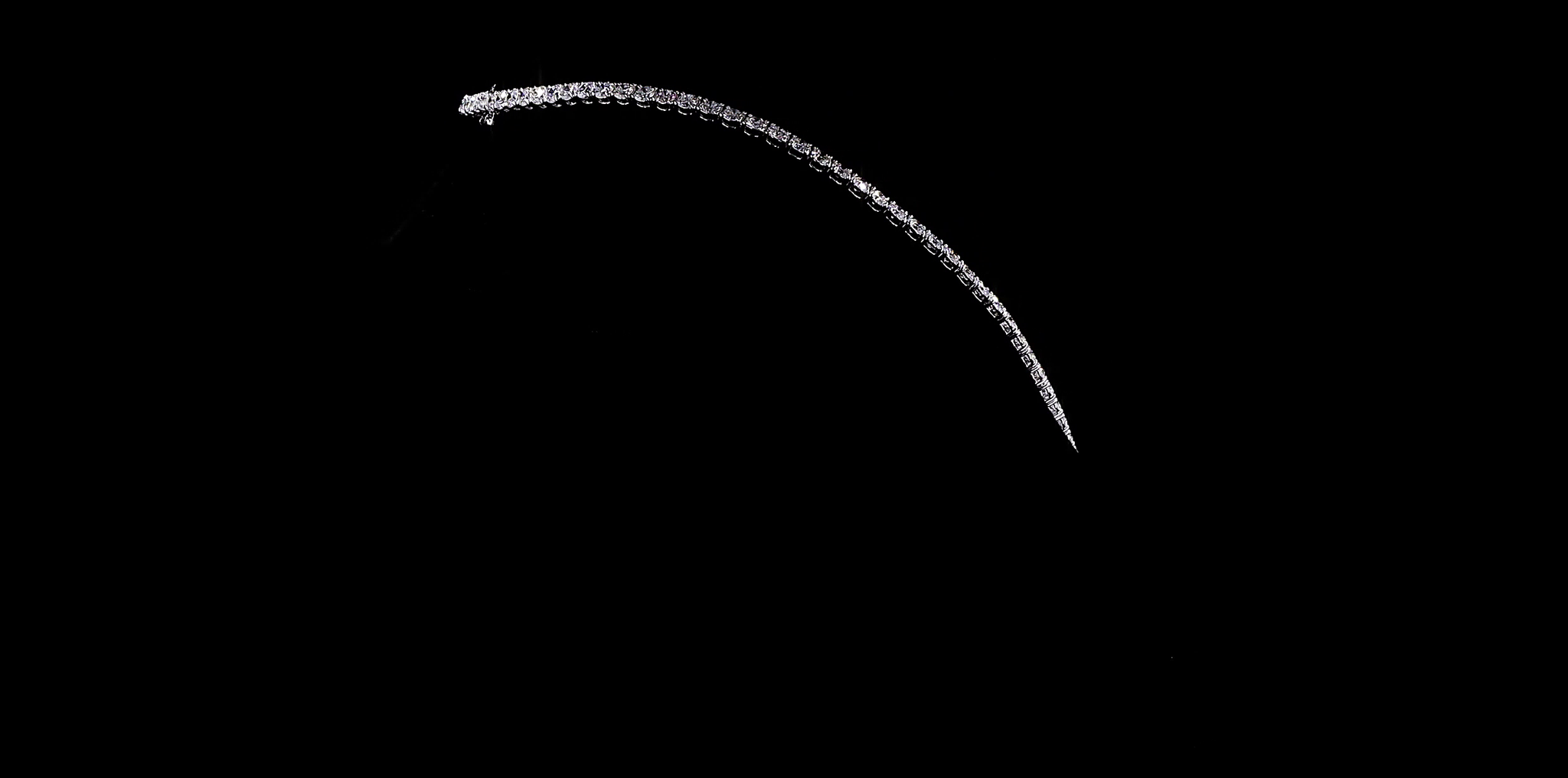 15ct Tennis Necklace on White Gold