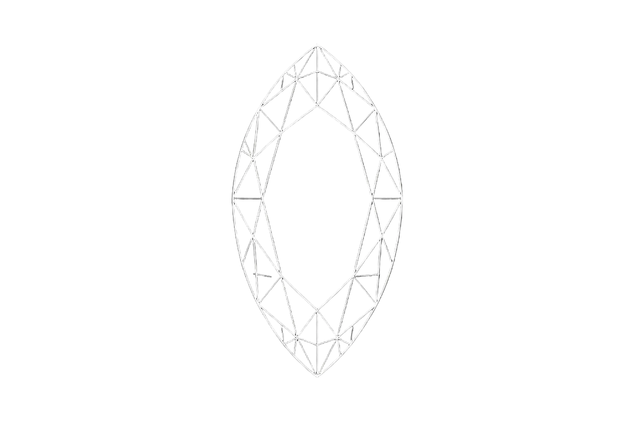 Diamond top view diagram
