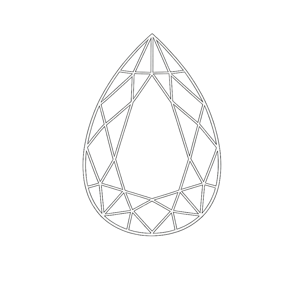 Diamond top view diagram