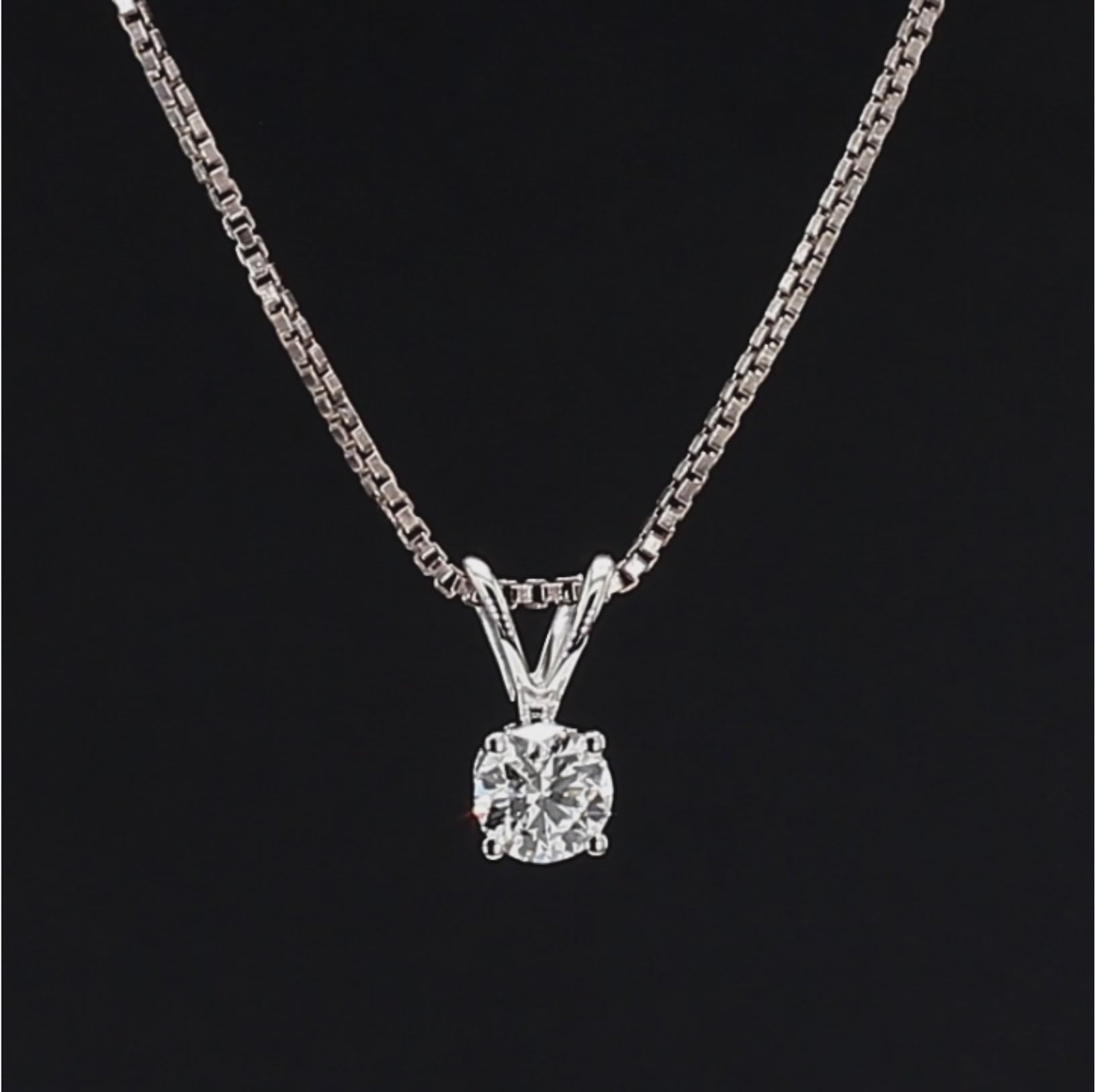 0.25ct Diamond Lumière Solitaire Pendant