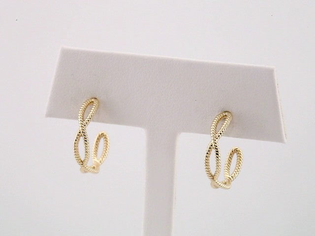 Rope Hoop Earrings (17 Mm)