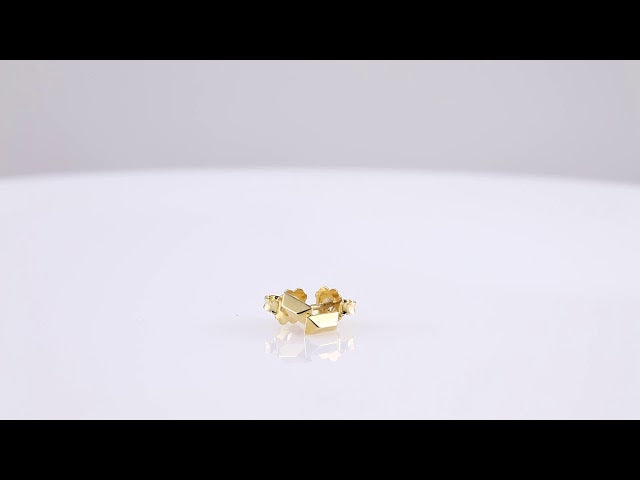 Geometric Stud Earrings (5.85 X 2.85 Mm)