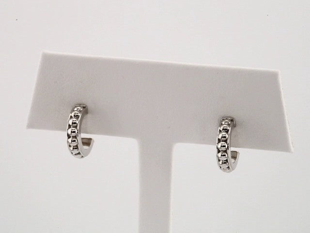 Beaded Hoop Earrings (12 Mm)
