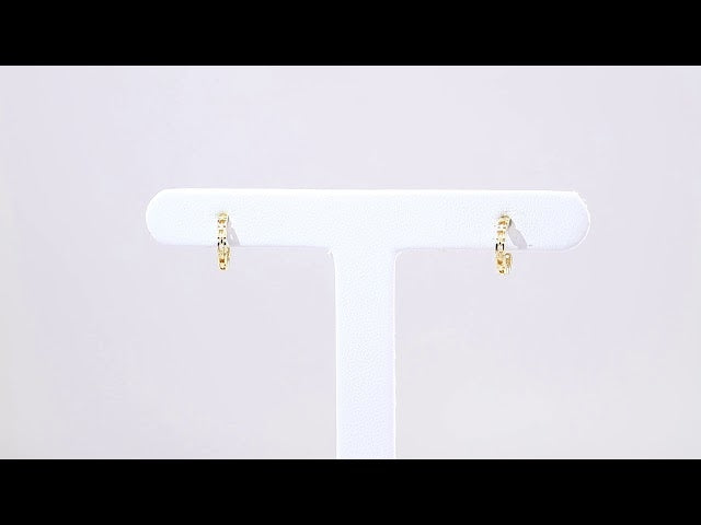 Chain Link Hoop Earrings (10.2 X 10.2 Mm)