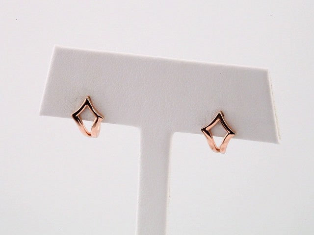 Geometric J-Hoop Earrings