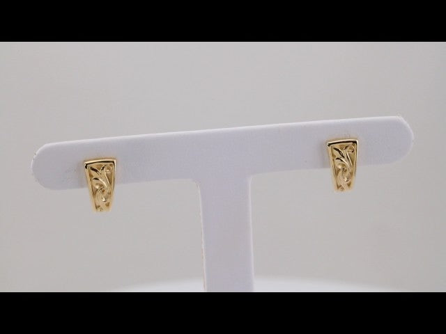 Vintage-Inspired J-Hoop Earrings