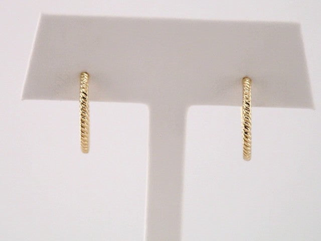 Rope Hoop Earrings (17 Mm)